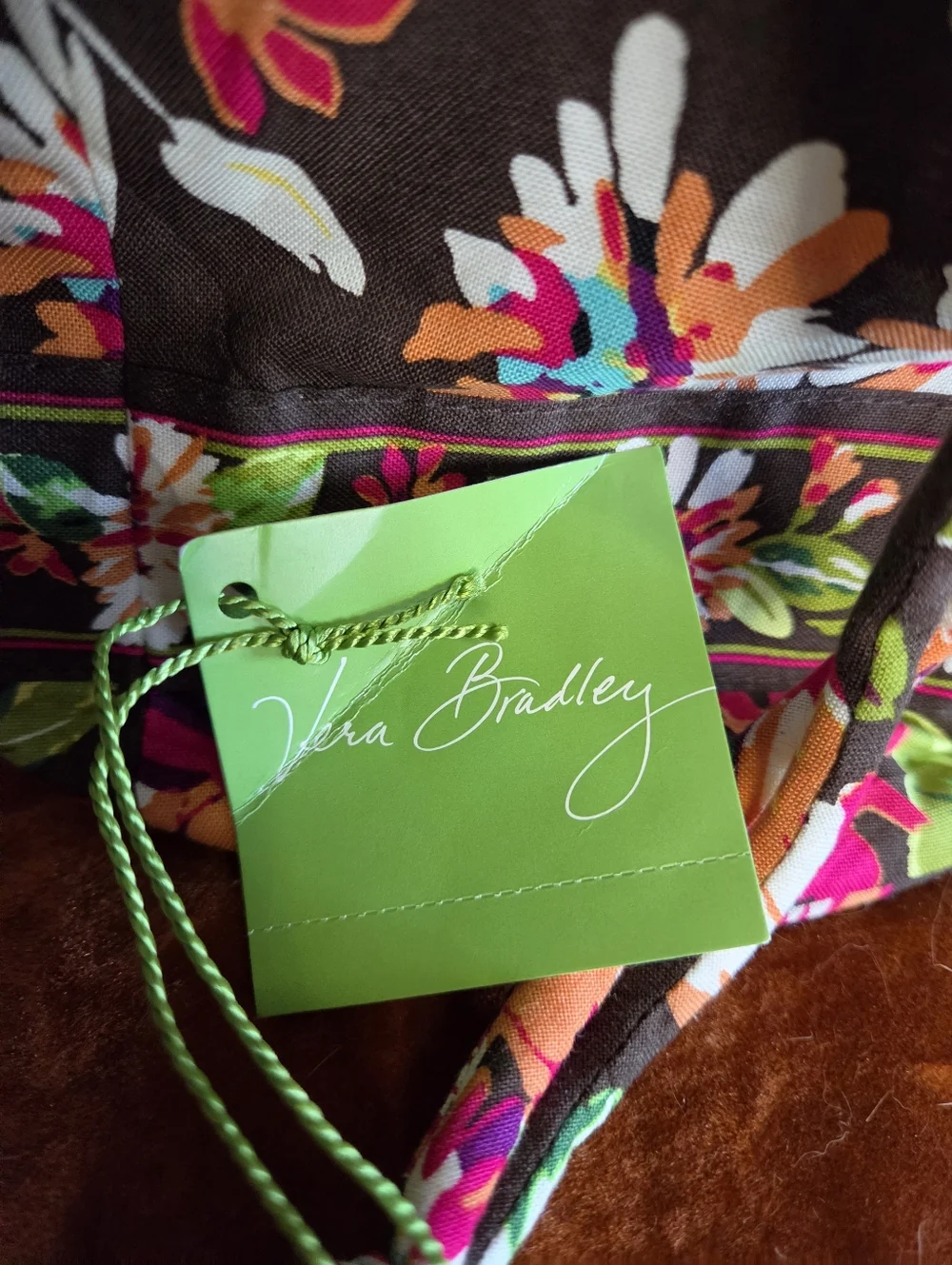 Vera Bradley Plastic Lined "Ditty Bag" In English Rose Pattern - Picture 5 of 7